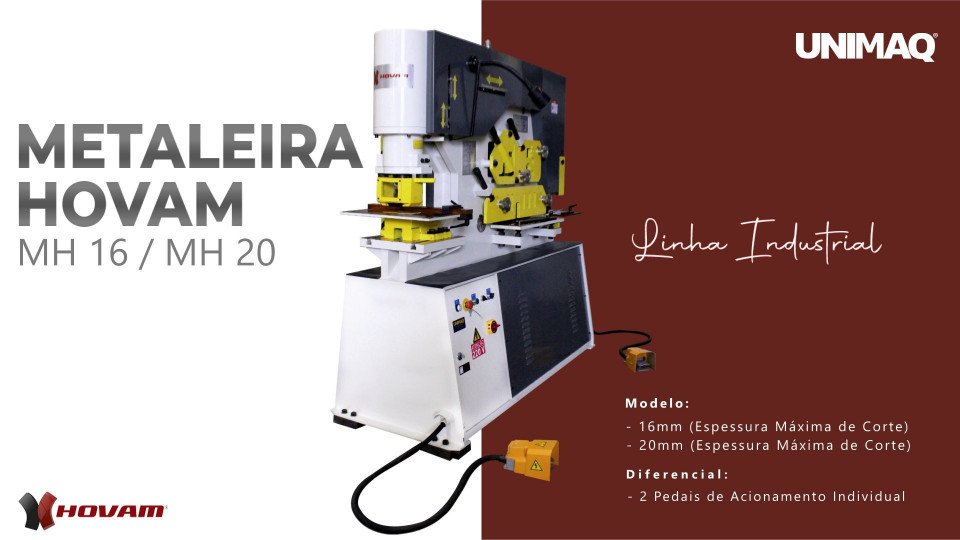 Assista o vídeo: Metaleira (Tesoura Universal) HOVAM - MH16/MH20